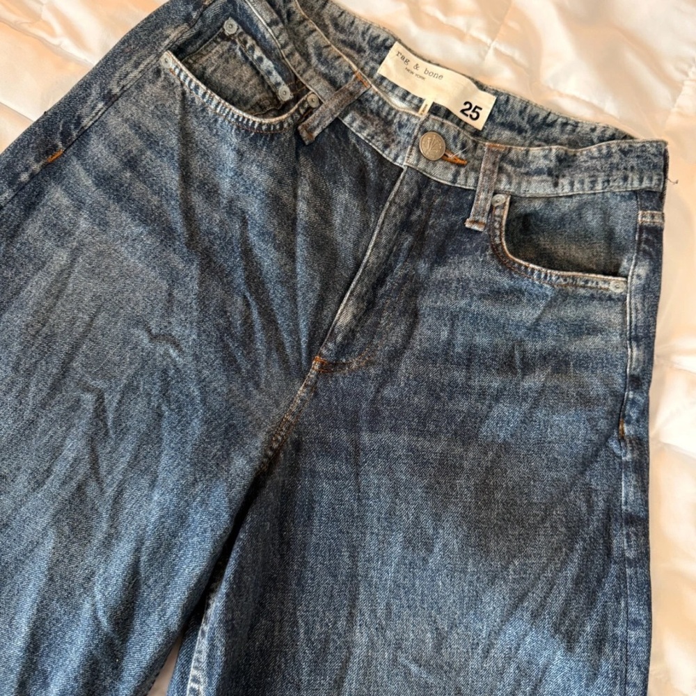 rag & bone Miramar Sofie Wide-Leg Jeans in Kimber - Picture 6 of 9